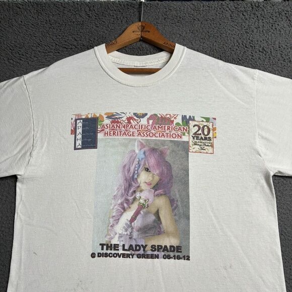 Vtg Y2K The Lady Spade Concert T-Shirt Size Large J-Pop Band Tee Music Japanese - Picture 1 of 15